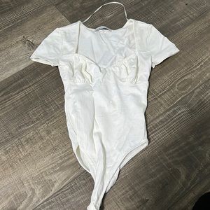 White Pull&bear bodysuit Size S